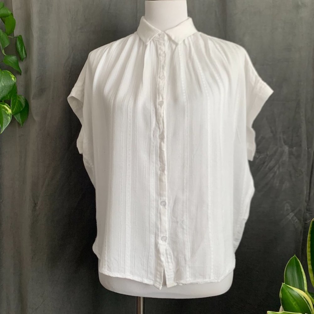 Loose White Blouse